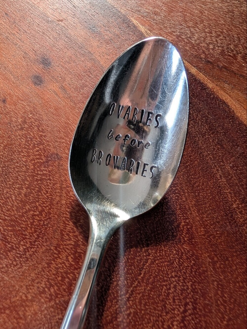 Engraved Silver Spoon